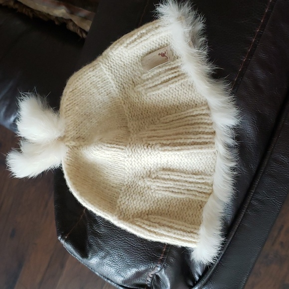 Kangal Handknit Lambswool Beige Beanie Pull on - Picture 1 of 6